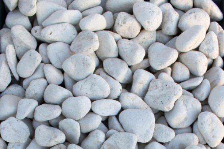 Белая галька галтовка (20-40 мм.)  купить в Саратове от производителя, без посредников