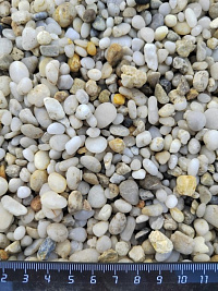 Галька крымская жемчужная фр. 5-10 мм.  купить в Саратове фото Камень Клуб