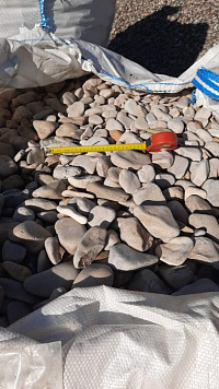 Галька каспийская фр. 40-70 мм.  купить в Саратове фото Камень Клуб