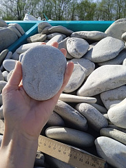 Галька черноморская фр. 100-150 мм.  купить в Саратове фото Камень Клуб