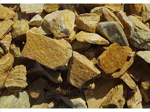Kamenclub.ru: Щебень крошка желтый (ЗЛАТОЛИТ) фр. 5-10 мм.  купить в Саратове мрамор золотистый, бежевый, желтый каменная ландшафтная декоративная крошка здатолита 8500 руб/т   фото КАМЕНЬ КЛУБ
