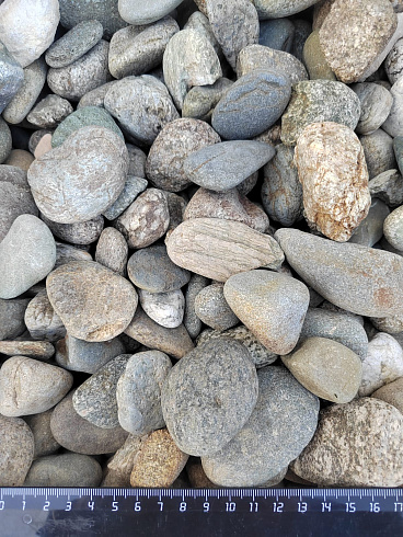 Kamenclub.ru: Галька речная окат (серая) фр.40-60 мм купить  в Саратове галька речная серый бежевый рыжий коричневый округлый речной камень 5000 руб/т   фото КАМЕНЬ КЛУБ