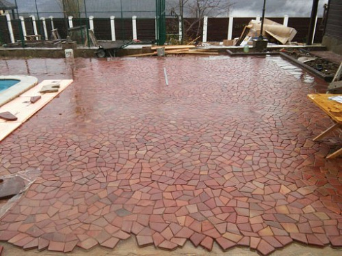 Kamenclub.ru: Песчаник брусчатка (Готика) art PSK-L-01  купить в Саратове    2600 руб/кв.м    фото КАМЕНЬ КЛУБ