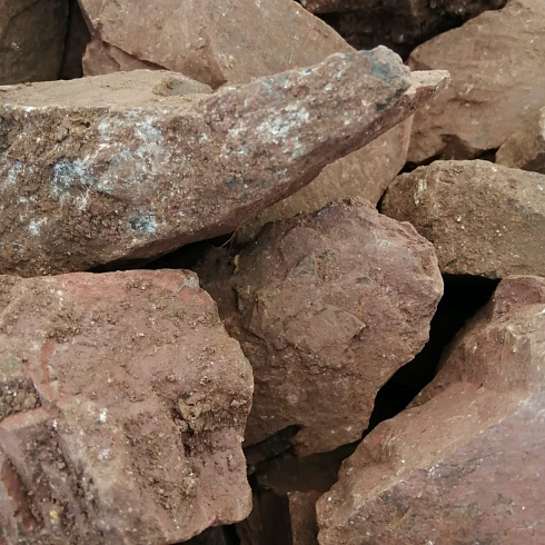 фото Яшма красная  (фр. 70-100 мм)  купить в Саратове в интернет-портале КАМЕНЬ КЛУБ