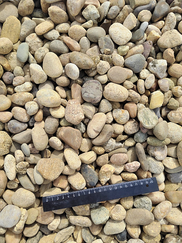 Kamenclub.ru: Галька речная окат рыжая фр. 20-40 мм. купить  в Саратове галька речная окатанная рыжая желтая серая округлая речная галька 5000 руб/т   фото КАМЕНЬ КЛУБ