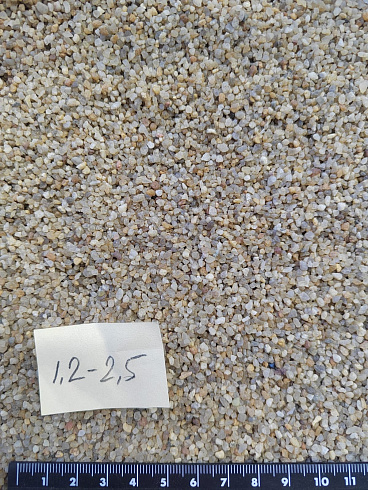 Кварцевый песок сухой фракцинированный фр. 1,2-2,5 мм.  купить в Саратове фото Камень Клуб