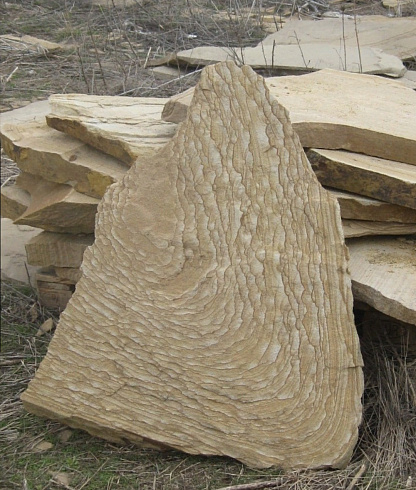 Kamenclub.ru: Форматный камень (плаха) пошаговая дорожка от 70-150 см (4 -12 см)  купить в Саратове плитняк  форматный плаха желтый песчаник 9 000 руб/т   фото КАМЕНЬ КЛУБ
