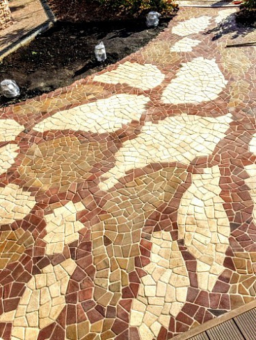 Kamenclub.ru: Песчаник брусчатка (Готика) art PSK-L-01  купить в Саратове    2600 руб/кв.м    фото КАМЕНЬ КЛУБ