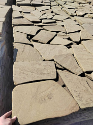 Kamenclub.ru: Песчаник пластушка серо-зеленый (3,0 см)  купить в Саратове песчаник серо-зеленый, серый, зеленый песчаник пластушка колотый рваный ландшафтный 10200 руб/м3   фото КАМЕНЬ КЛУБ