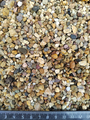 Галька речная окат (рыжая) фр.3-5 мм купить в Саратове 