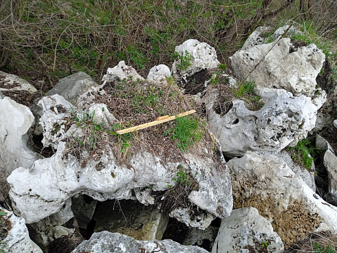 Kamenclub.ru: Выветренный известняк (степной) фр. 500-1500 мм.  купить в Саратове    10000 руб/т   фото КАМЕНЬ КЛУБ