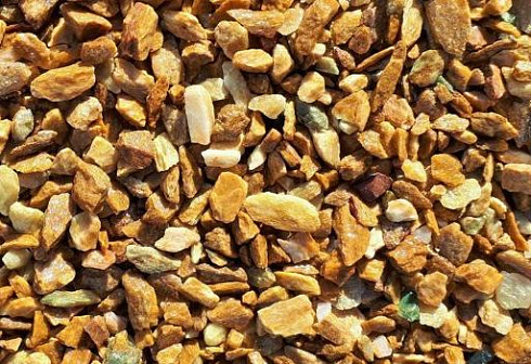 Kamenclub.ru: Щебень крошка желтый (ЗЛАТОЛИТ) фр. 20-40 мм.  купить в Саратове златолит бежевый, золотистый, желтый декоративная каменная крошка 10800 руб/т   фото КАМЕНЬ КЛУБ