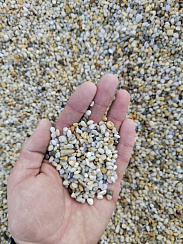 Галька крымская жемчужная фр. 3-5 мм.  купить в Саратове фото Камень Клуб